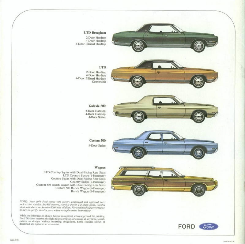 1971 Ford Full-Size Brochure Page 10